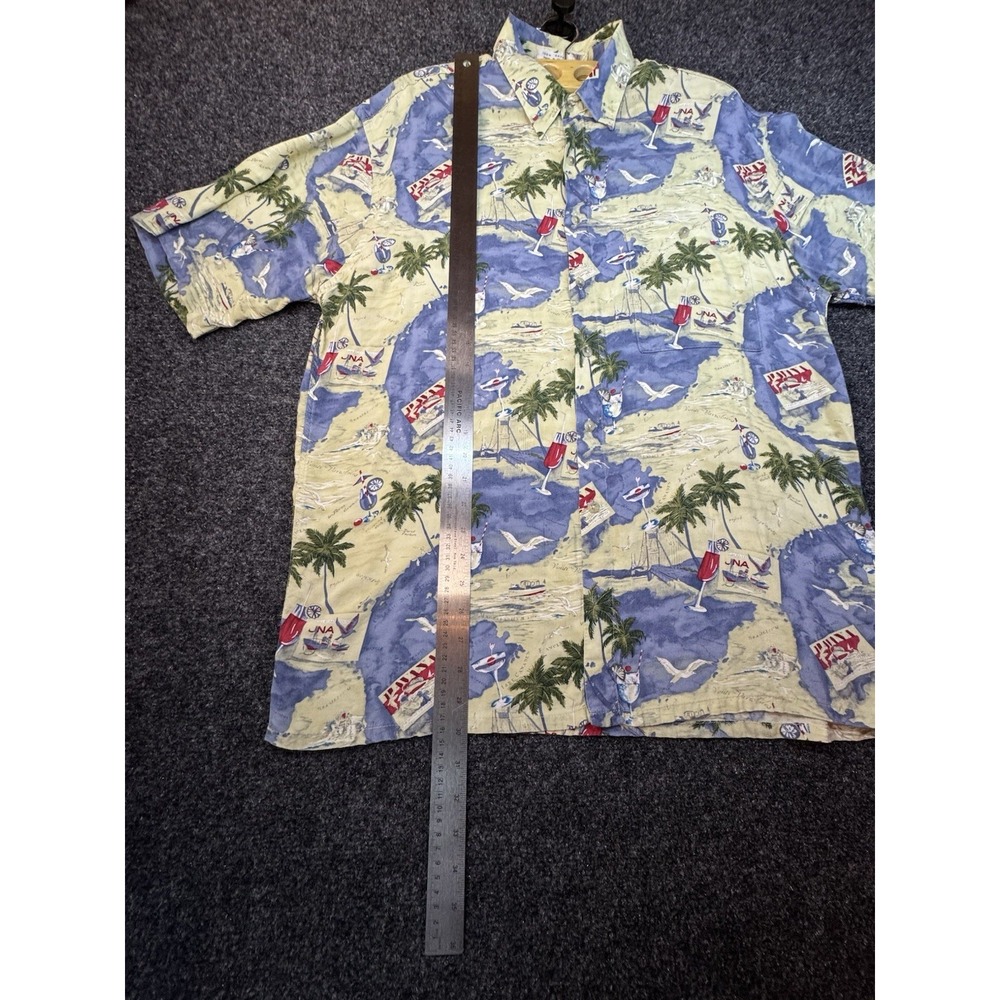 Vintage Mario Ferrari Men's Tropical Vacation Shirt - Large - Picture 4 of 5